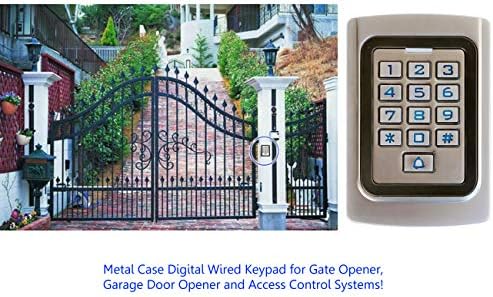 IP68 Waterproof Universal 12V 24VDC Metal Case Digital Wired Keypad for Garag...