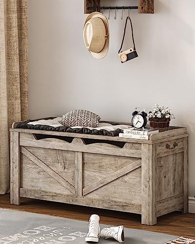 Hzuaneri 39" Storage Chest | Stuffed Animal and Blanket Storage for Bedroom