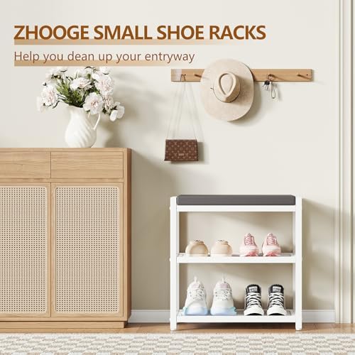 Small Shoe Bench Shoe Rack Storage Bench Entryway Bench Shoe Shelf with Seat ...