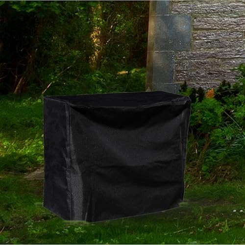Sunnydaze 4-Foot Firewood Log Rack Cover, Black