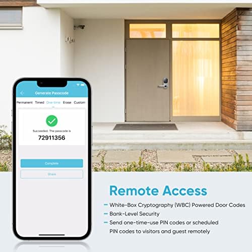 Sifely Keyless Entry Smart Lock - Fingerprint & Keypad Access, Front Door...