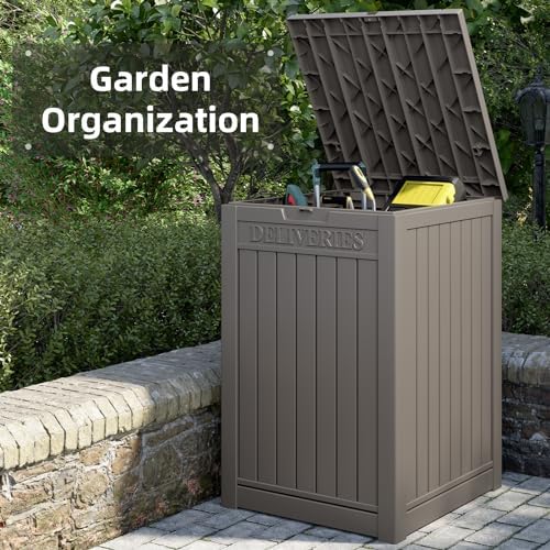LHBGO Package Delivery Box for Outside, 48 Gallon Storage with Lockable Secur...