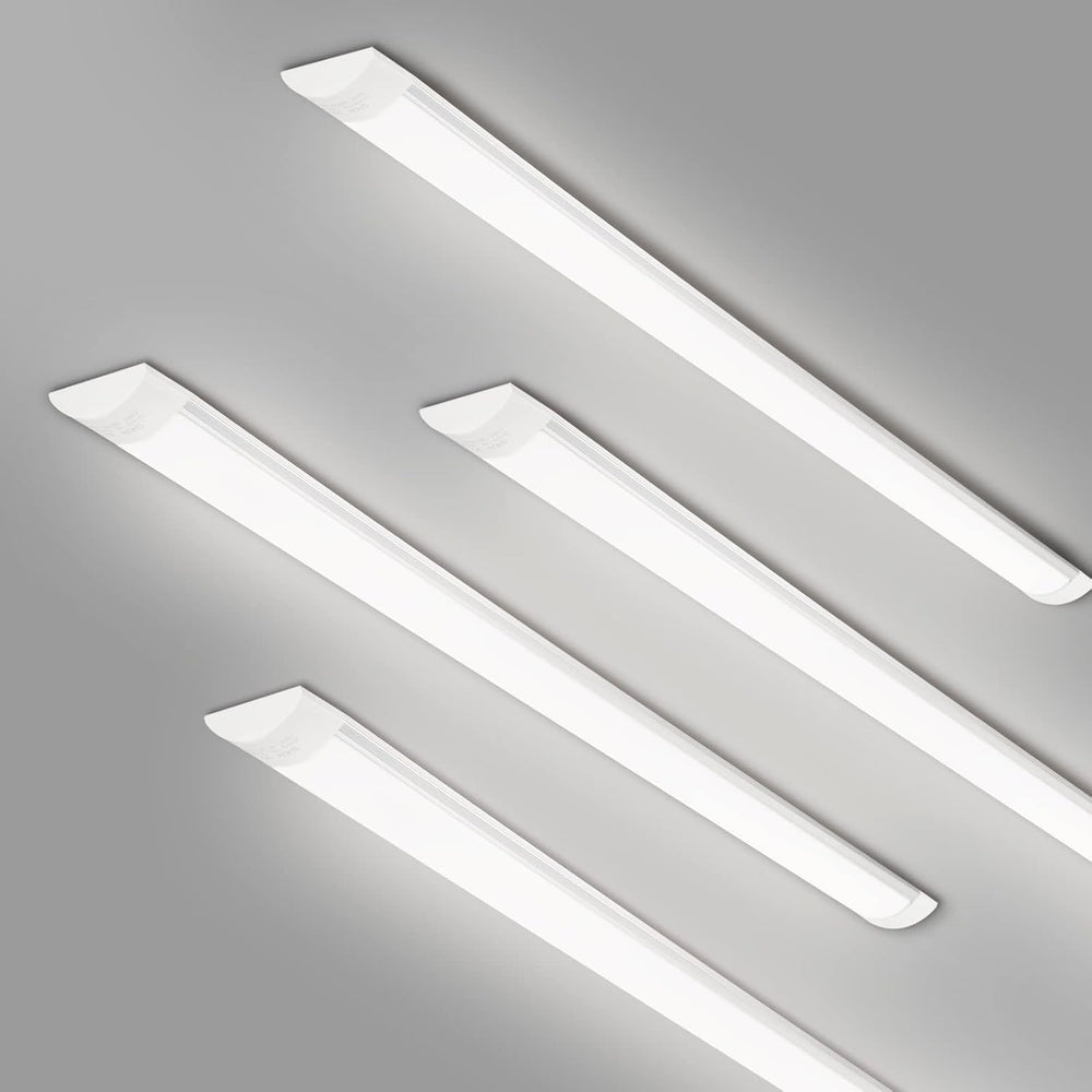 colmeguna 4 Packs 4FT LED Batten Light, Ultra-Thin Ceiling Surface Mounted Light