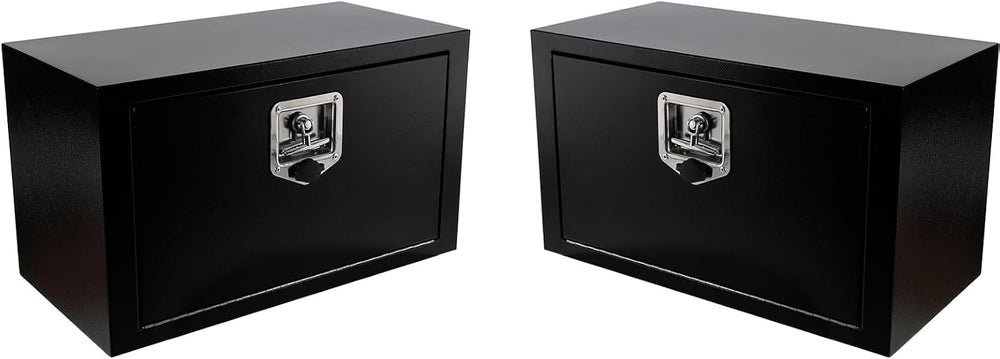 24 Inch Underbody Tool Boxes Set of 2,Underbody Truck Box w/T-Handle Latch an...