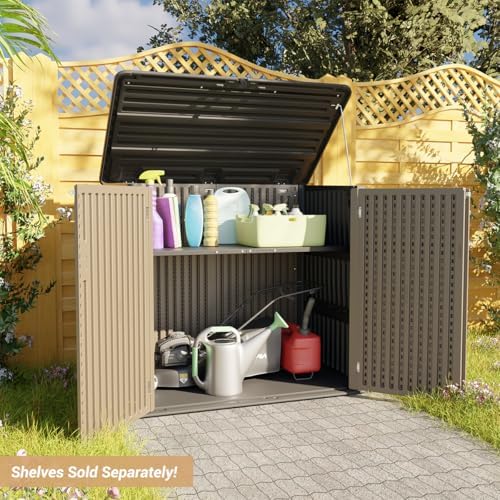 KINYING Larger Outdoor Storage Shed Weather Resistance, Resin Sheds & Out...