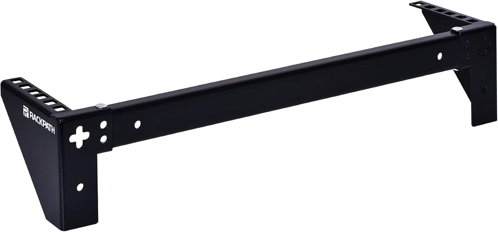 RackPath 2U Vertical Wall Mount Rack - Heavy Duty 125lbs Capacity Vertical Mo...
