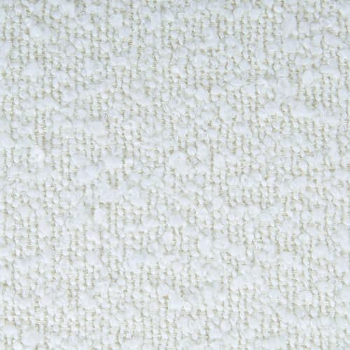 HomePop 46" Ellipse Storage Bench with Metal Legs - Cream Boucle
