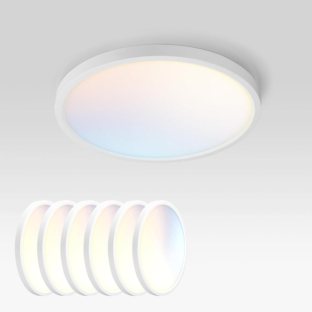 ASD LED 9" Round Flush Mount Ceiling Light Fixture, Low Profile Surface ...