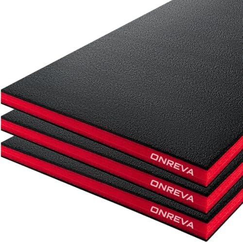 ONREVA Tool Box Foam Organizer 40x20x1 inch 3Pack, Kaizen Sheets for Pro Tool...