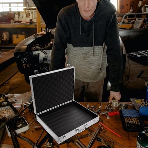 Aluminum Tool Case Lockable Portable Storage Box 14.5 in