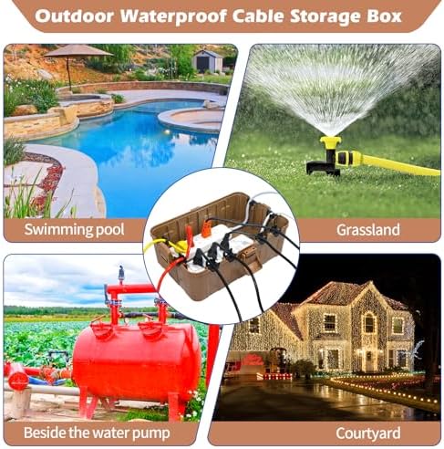 Hrensaw Large Outdoor Electrical Box(12.5x8.5x5inch),IP54 Waterproof Outdoor ...