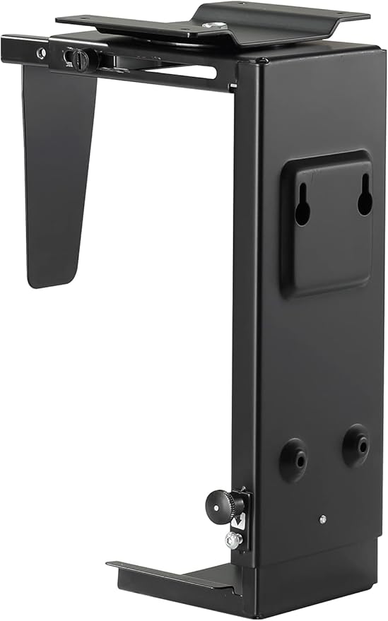 Pholiten Under Desk CPU Mount, Universal PC Wall Mount, 3.94 to 11.61 inch Wide