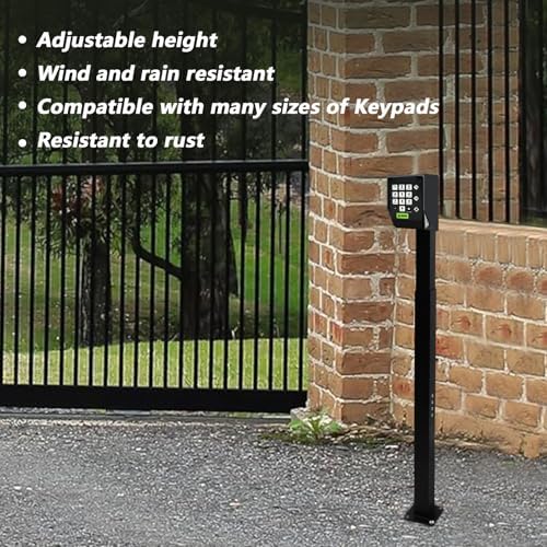 Upgraded Heavy-Duty Keypad Mounting Post, 33-45 Inch Adjustable Height
