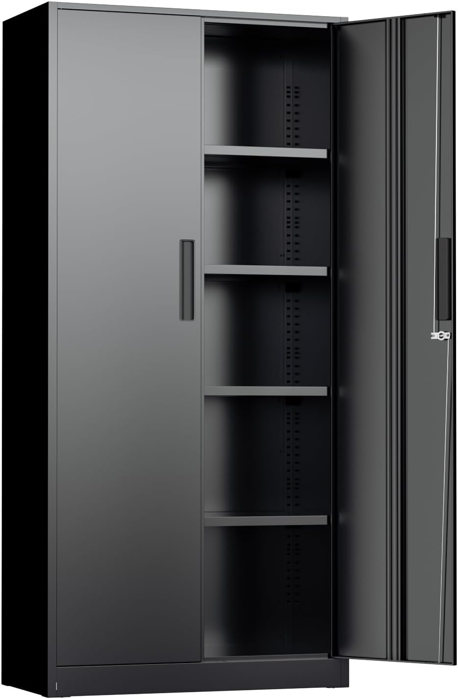 Oakcloud Metal Storage Cabinet Tool Organizer, 72" Lockable Garage Stora...