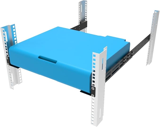 QiaoYoubang 1U Universal Rack Mount Rails- 4-Post Server Rack Shelf Rail 16-29