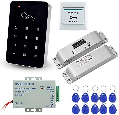 RFID Access Control System 125KHz Full Set Kit with 12V Electric Bolt Lock