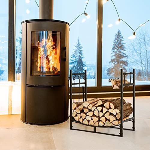 DORTALA 30" Firewood Rack for Outdoor/Indoor, Easy Set-up Fire Wood Rack...