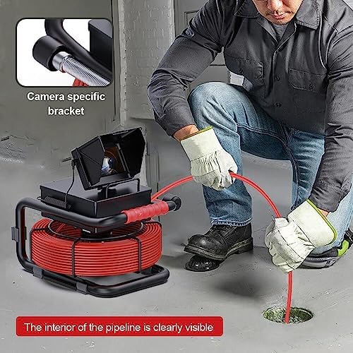 Sewer Camera 165ft/50m 4.3" Pipe Inspection Camera with 16G DVR IP68 Wat...