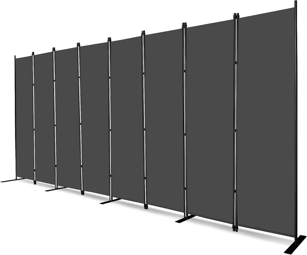 MAYOLIAH 8 Panel Room Divider 6ft Tall Freestanding Privacy Screen 160'&#...