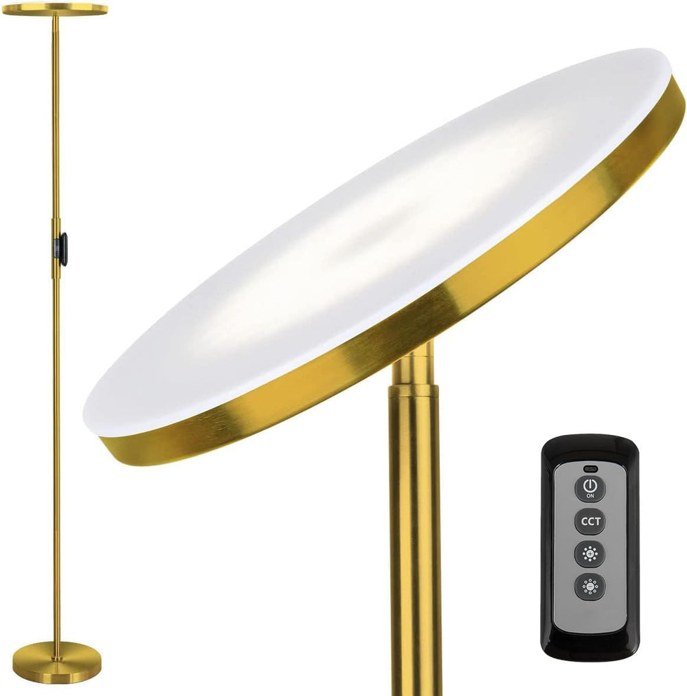 JOOFO Floor Lamp, 30W/2400LM Sky LED Modern Torchiere 3 Color Temperatures
