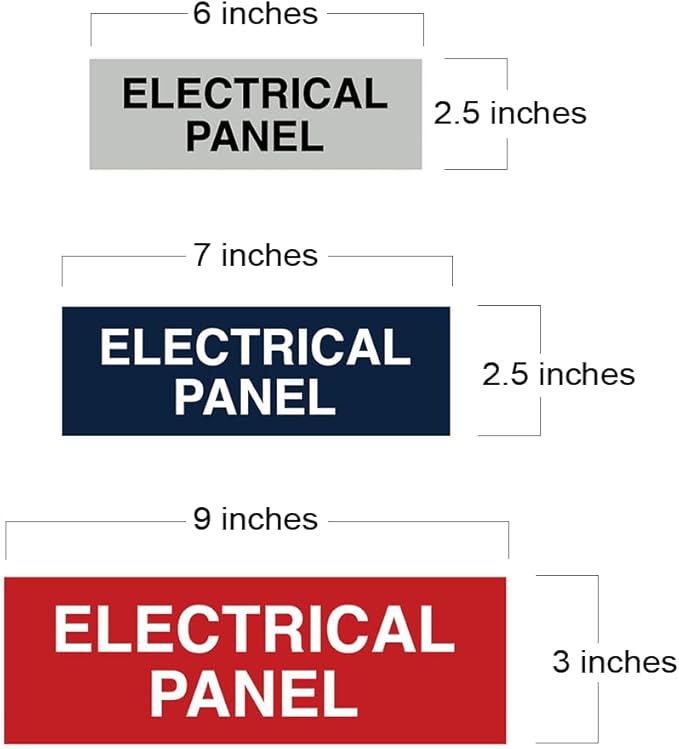 All Quality Basic Electrical Panel Sign (10 Pack)