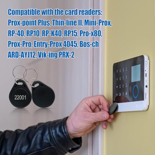 26 Bit Proximity Key Fobs, 50Pcs H I D 125KHZ RFID Key Fob Works with Prox Ke...