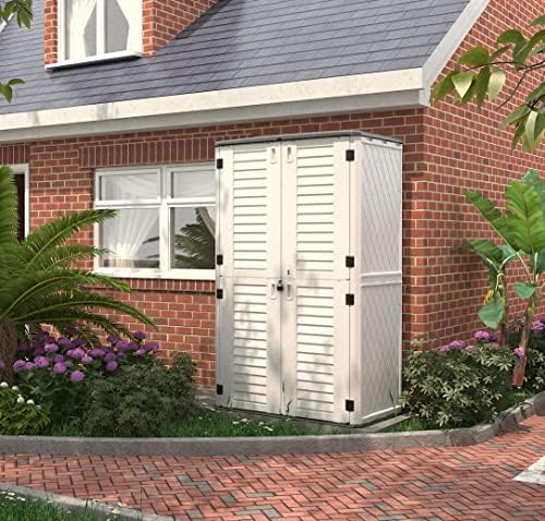 Kinying Outdoor Storage Cabinet, Vertical Storage Shed Perfect to Store Patio...
