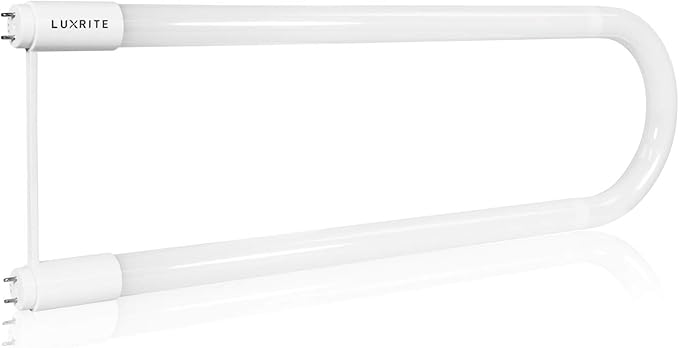 LUXRITE U Bend LED Tube Light, T8 T12, 3000K Soft White, 2000 Lumens, (2 Pack)