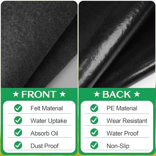 ToLanbbt Outdoor Storage Shed Floor Mat, 10 x 10 FT Waterproof Carport Mat, W...
