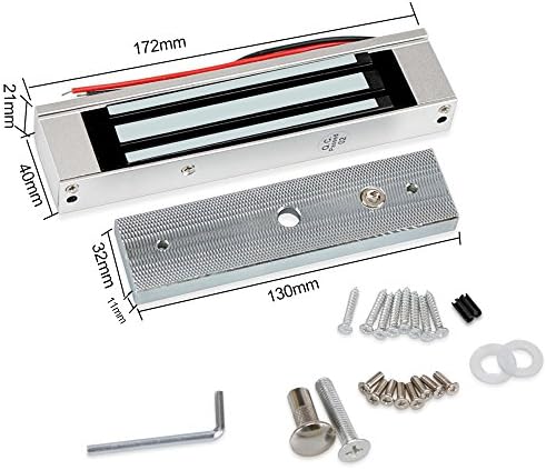 Full Kit Door Access Control System 125KHz RFID Keypad Reader Metal Case + 18...