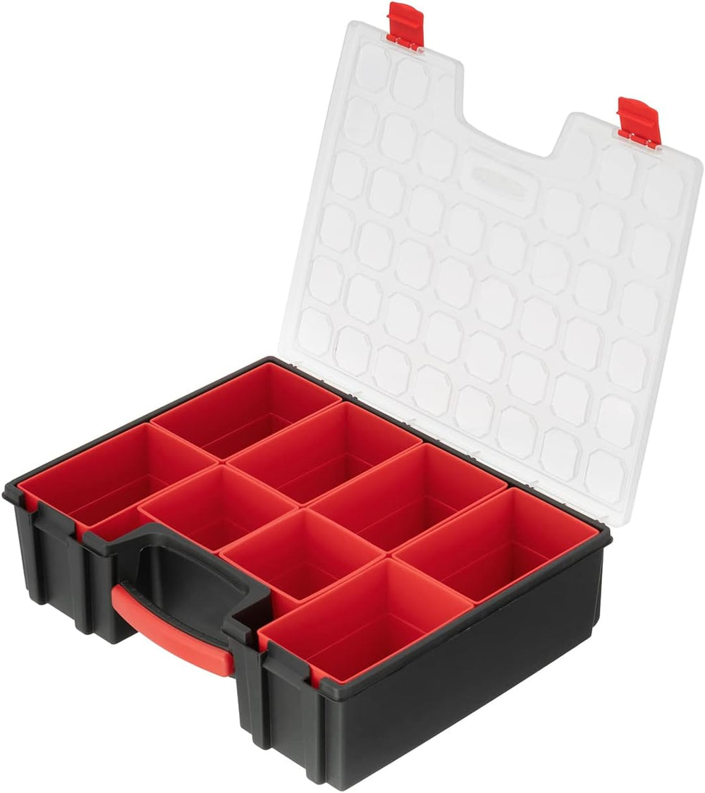 INTERTOOL Hardware Organizer with 8 Deep Removable Bins - Small Parts Storage...
