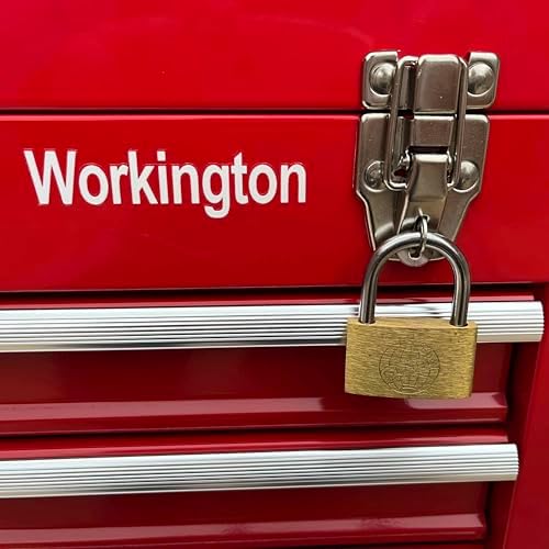 Workington Portable Metal Tool Chest with 4 Drawers, 20" 4-Drawer Tool C...