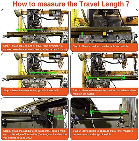 26" 30" 12" DRO 3 Axis Digital Readout 5um Precision Linear Gl...