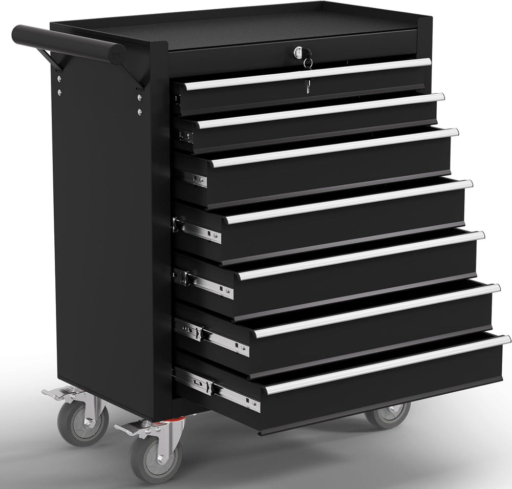 7-Drawer Tool Chest,Rolling Tool Cart with Wheels,High Capacity Tool Cabinet ...