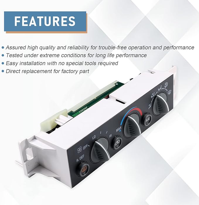 DICMIC A/C Heater Control Panel Climate Control Module