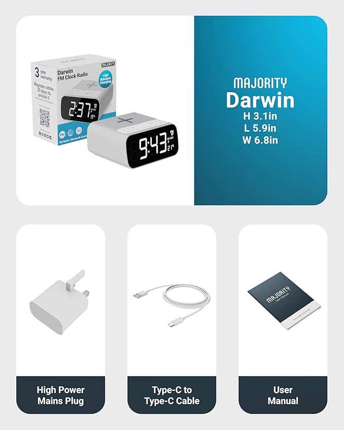 Majority Bluetooth Alarm Clocks