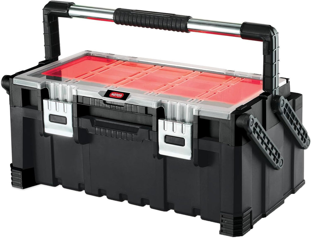 Keter 17187311 Tool Box Including Assorted Master Pro Series Cantilever Tool ...