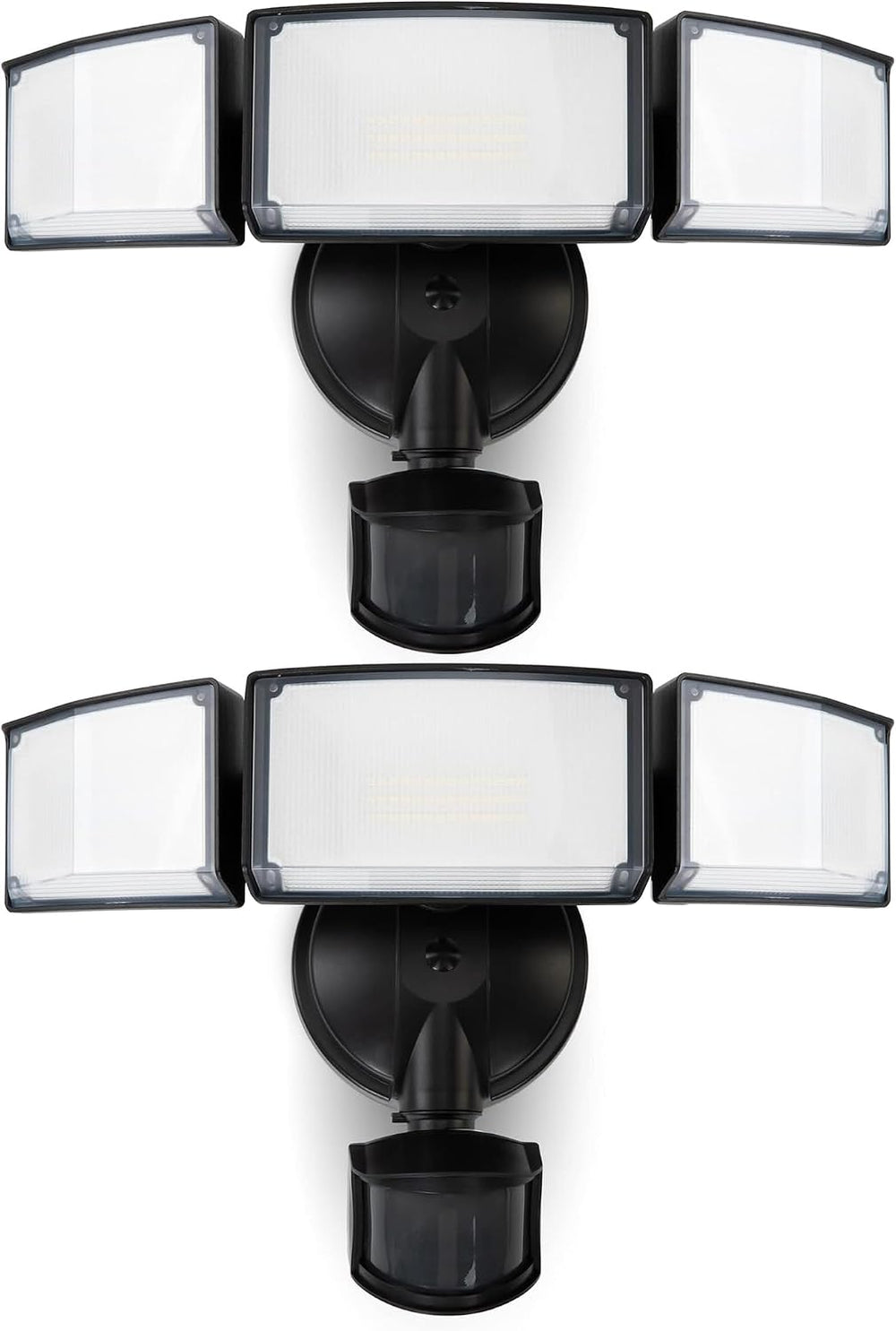 LUTEC 2 Pack 72W 7500LM LED Security Lights Motion Sensor Light Outdoor