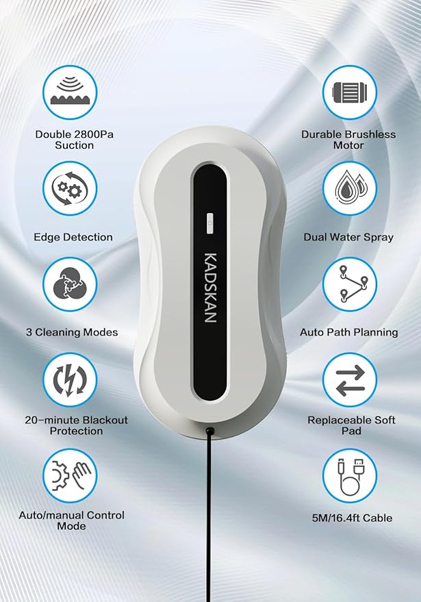 KADSKAN Window Cleaning Robot, Automatic Window Cleaner