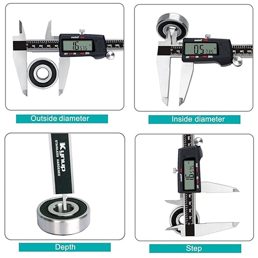 Kynup Micrometer Caliper Tool, 12Inch Digital Caliper, Vernier Caliper