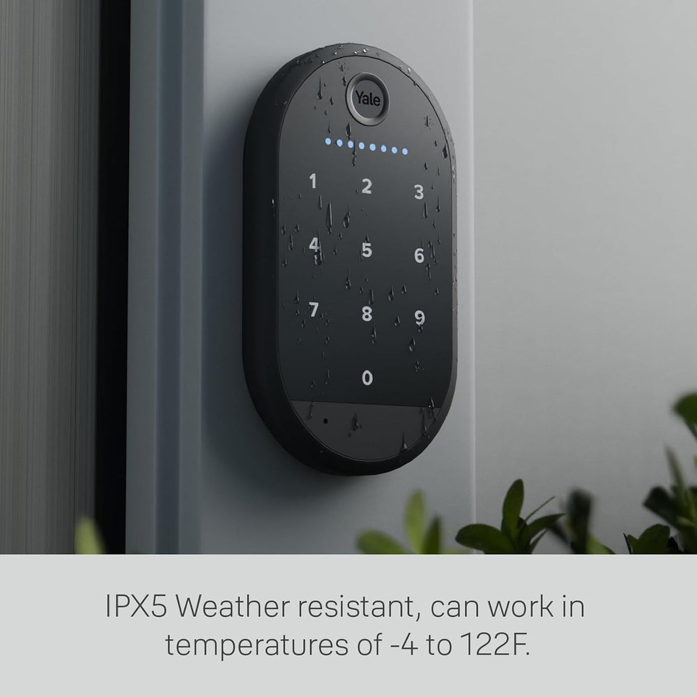 Yale Keypad Bluetooth Keyless Entry Smart Door Lock, Matte Black