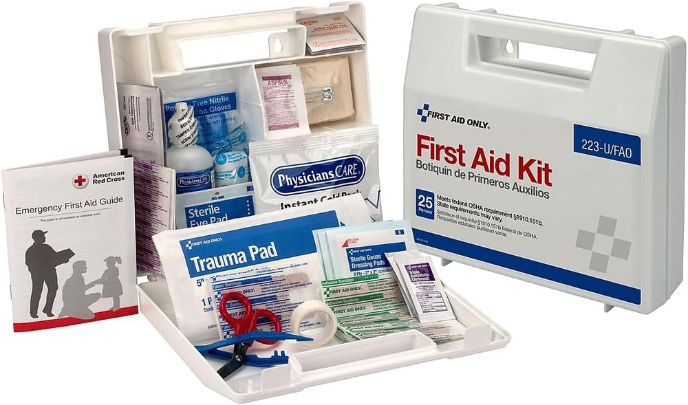 First Aid Only 25-Person OSHA First Aid Kit for Worksites & Vehicles