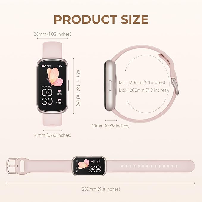 TIFOZEN Health Fitness Tracker Smart Watch