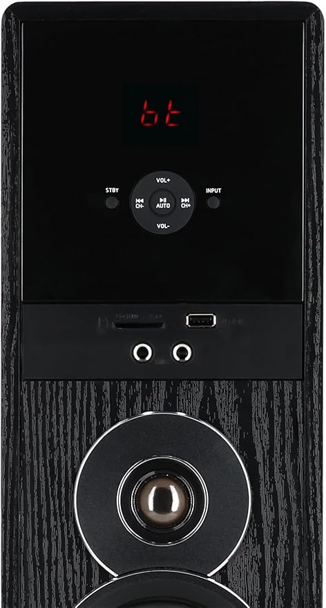 Rockville TM80B Powered Home Theater Tower Speaker System, USB/SD Playback