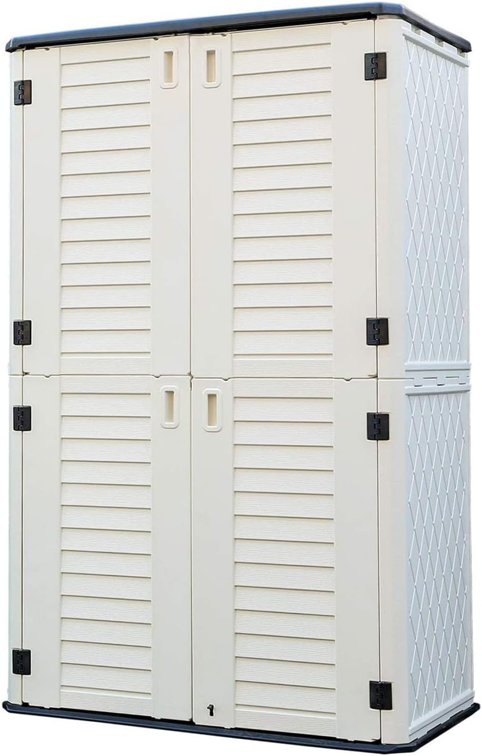 HOMSPARK Storage Shed Weather Resistance, Multi-Purpose Outdoor Storage Cabin...