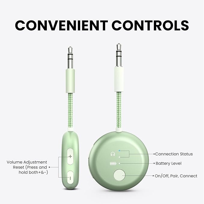 Avantree SoundJet R1 – 25Hr Airplane Bluetooth Adapter
