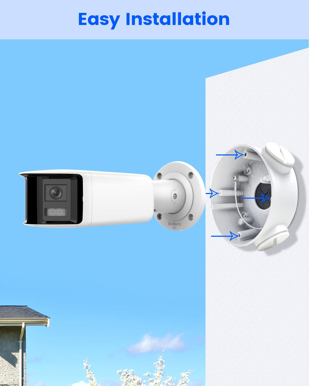 KU-DS-1260ZJ Aluminum Security Camera Junction Box for Hik Bullet Cameras