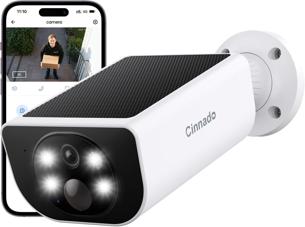 Cinnado 2K Security Cameras Wireless Outdoor with App Control, S1 (4Pack)
