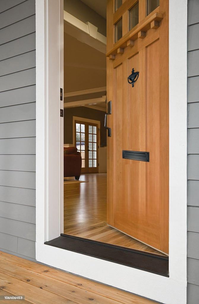 QCAA Solid Brass Mail Slot, with Solid Brass Interior Frame, 13" x 3.625...