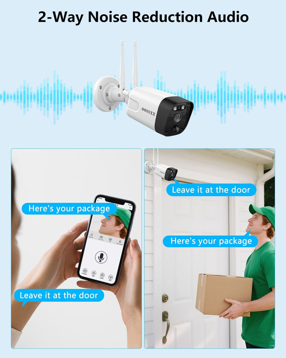 5MP WiFi Security Camera System, 10CH NVR with 16" IPS Monitor, 128GB